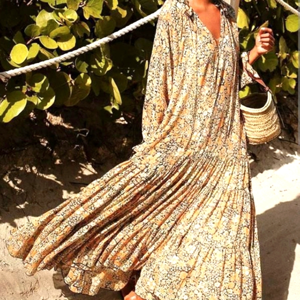 Hippie boho maxi dress